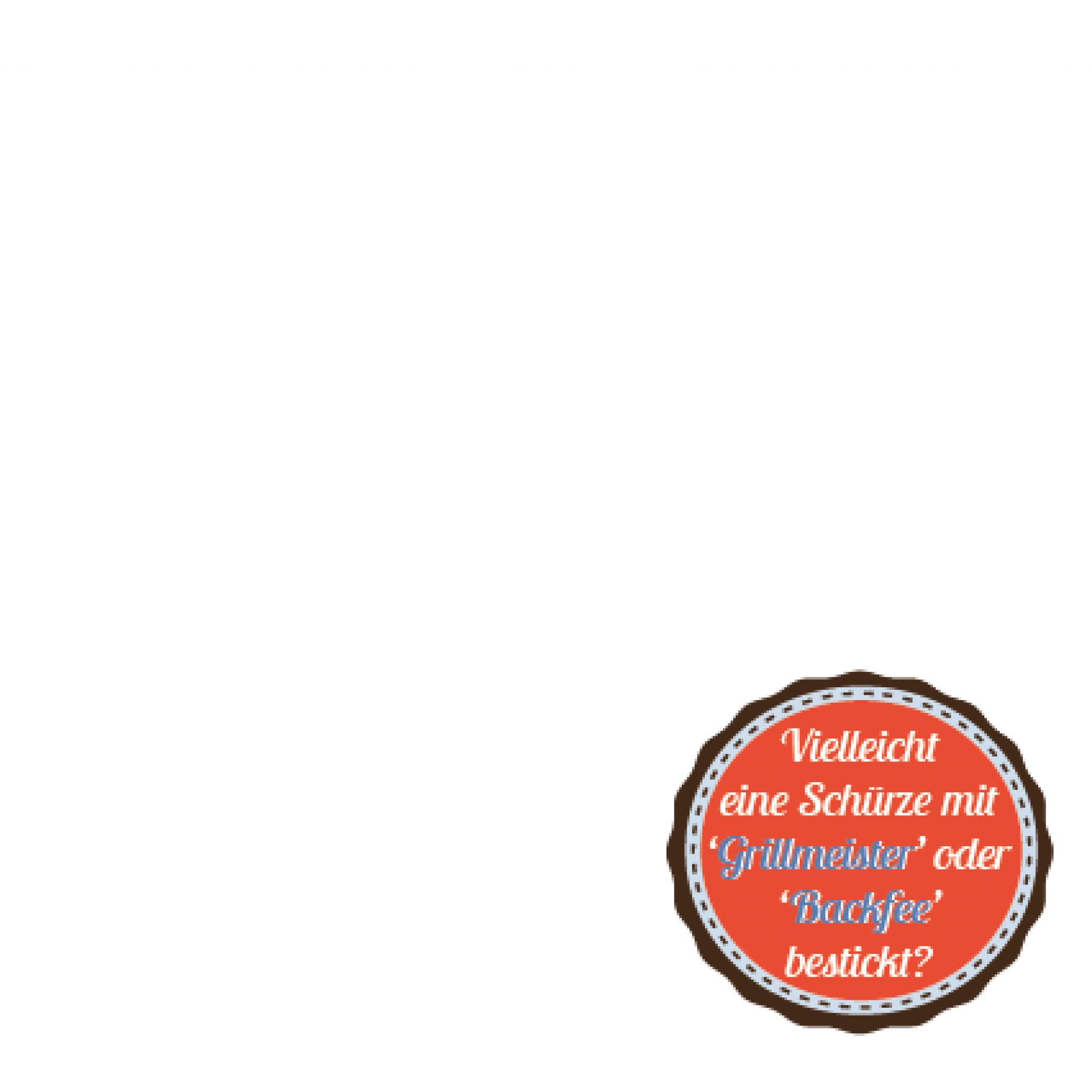 Küchenschürze, Groß