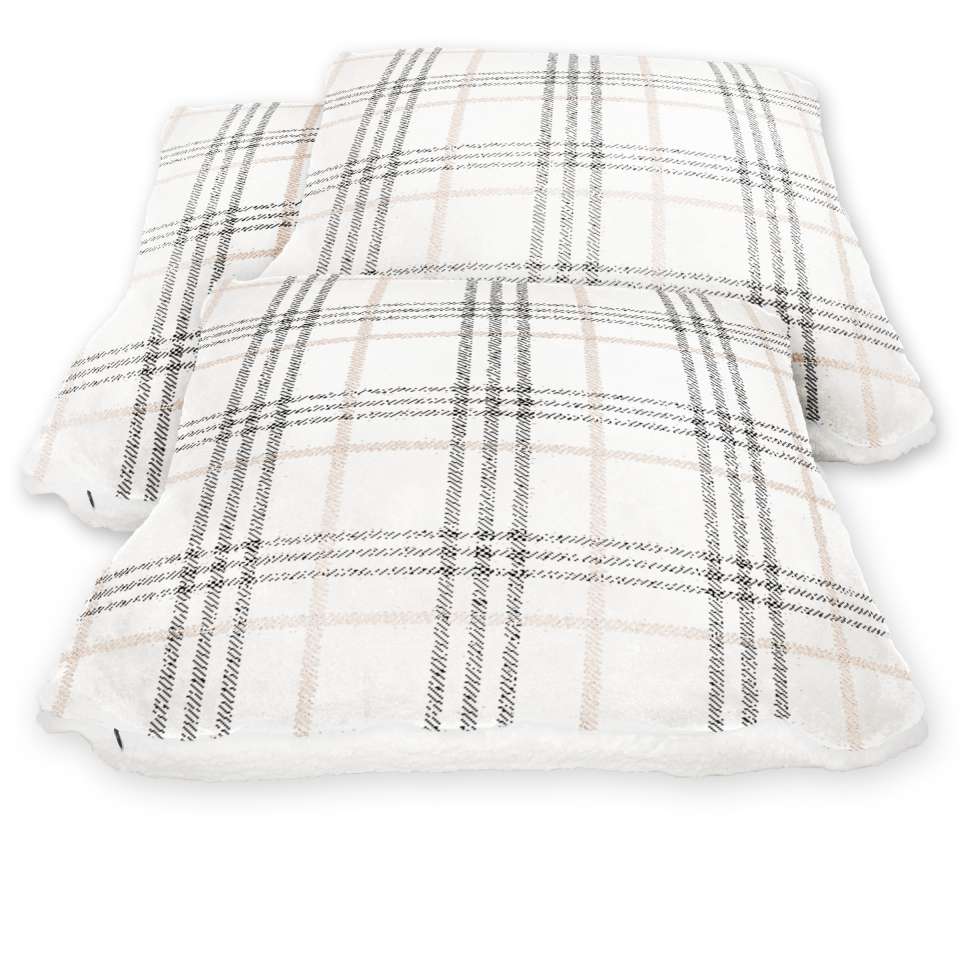 Kariertes Kissen-Set, Westport, 3-teilig